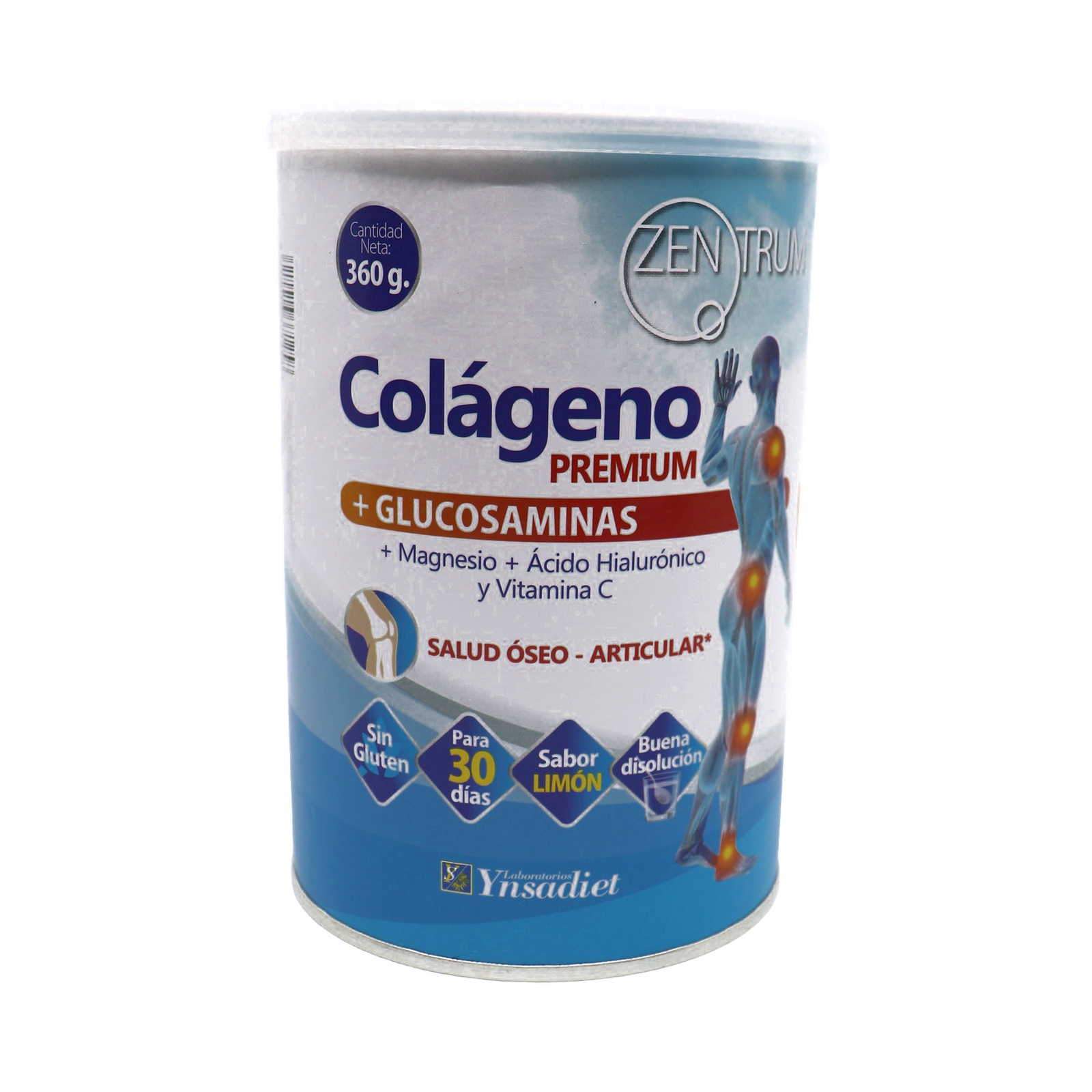 Zentrum Colágeno Premium + Glucosaminas · 360 g · limón